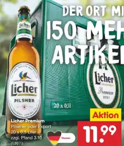 Netto Marken-Discount Licher Premium Pilsner Angebot