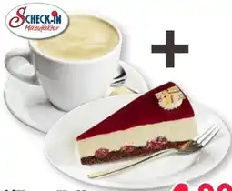 Scheck-in-Center Scheck-in Manufaktur Tasse Kaffee+1 Stück Zitronen-Erdbeersahne-Torte Angebot