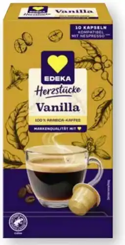 Scheck-in-Center Edeka Herzstücke Kaffeekapseln Vanilla Angebot