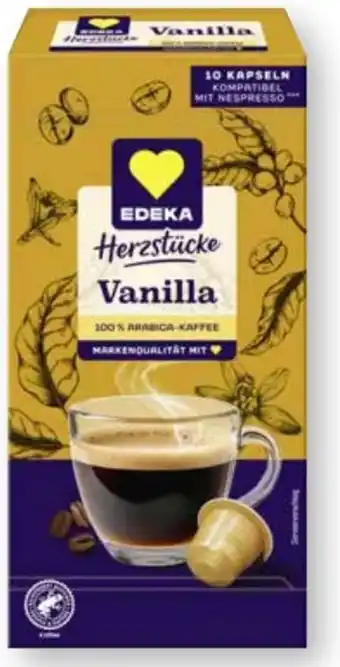 Scheck-in-Center Edeka Herzstücke Kaffeekapseln Vanilla Angebot