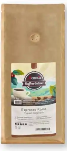 Scheck-in-Center Scheck-in Kaffeerösterei Espresso Roma Angebot