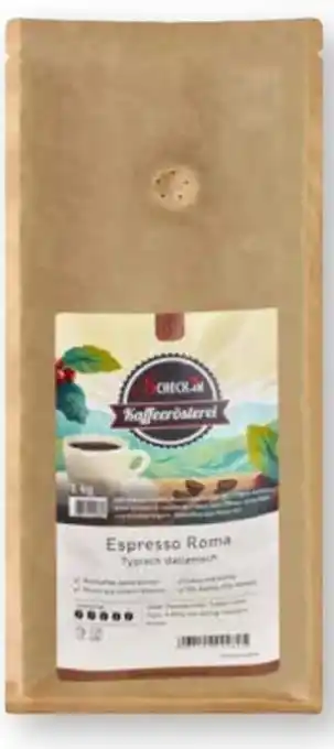 Scheck-in-Center Scheck-in Kaffeerösterei Espresso Roma Angebot