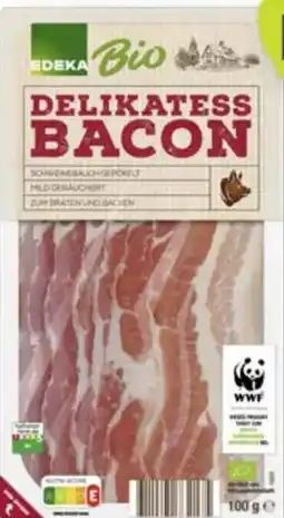 Scheck-in-Center Edeka Bio Delikatess Bacon Angebot