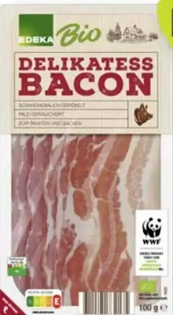 Scheck-in-Center Edeka Bio Delikatess Bacon Angebot