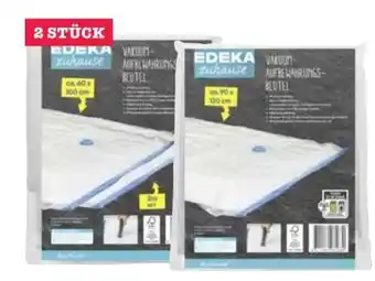 Scheck-in-Center Edeka zuhause Vakuum-Aufbewahrungsbeutel Angebot
