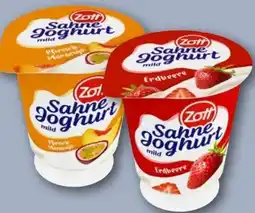 REWE Zott Sahne Joghurt Pfirsich-Maracuja Angebot