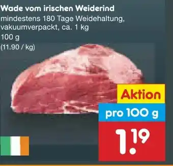 Netto Marken-Discount Wade vom irischen Weiderind Angebot