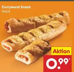 Netto Marken-Discount Netto Backstube Currywurst-Snack Angebot
