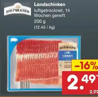 Netto Marken-Discount Hofmaier Landschinken Angebot