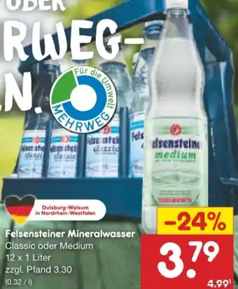 Netto Marken-Discount Felsensteiner Mineralwasser Angebot