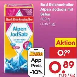 Netto Marken-Discount Bad Reichenhaller Alpen Jodsalz Angebot