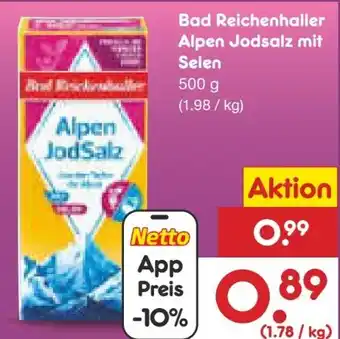 Netto Marken-Discount Bad Reichenhaller Alpen Jodsalz Angebot