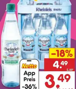 Netto Marken-Discount Rheinfels Quelle Mineralwasser natürliches Angebot