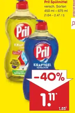Netto Marken-Discount Pril Spülmittel Angebot