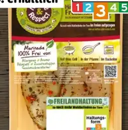 REWE Nature & Respect Freiland Hähnchen-Brustfilets mariniert Angebot