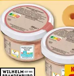 REWE Center Metzgerei Wilhelm Brandenburg Hausmacher Wurst im Glas Angebot