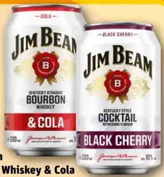 REWE Jim Beam Bourbon Whiskey & Cola Angebot