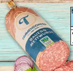 REWE Timmendorfer Wurst Bauernmettwurst Angebot