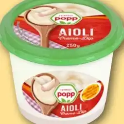 REWE Popp Aioli Creme-Dip Angebot