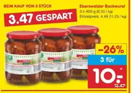 Netto Marken-Discount Eberswalder Bockwurst Angebot