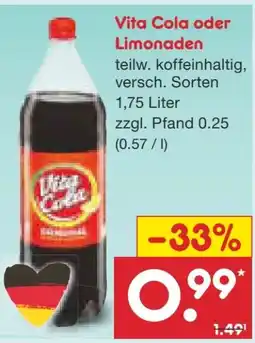 Netto Marken-Discount Vita Cola Original Angebot