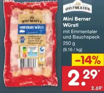 Netto Marken-Discount Hofmaier Wolf Mini Berner Würstl Angebot