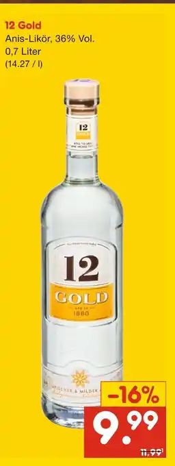Netto Marken-Discount 12 gold anis-likör Angebot