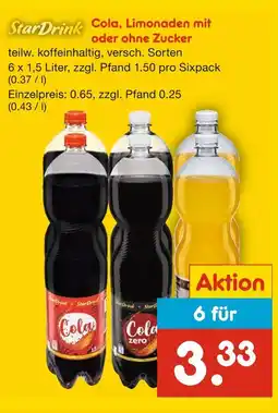 Netto Marken-Discount Cola, limonaden mit oder ohne zucker Angebot