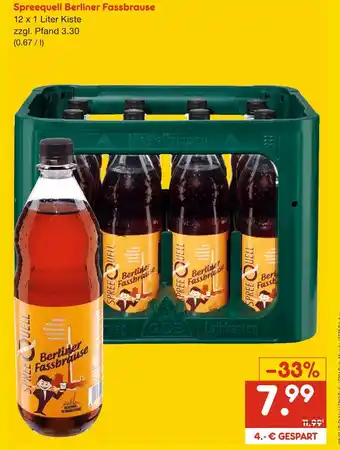 Netto Marken-Discount Spreequell berliner fassbrause Angebot