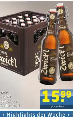 Getränke Arena Aktien zwick'l kellerbier Angebot