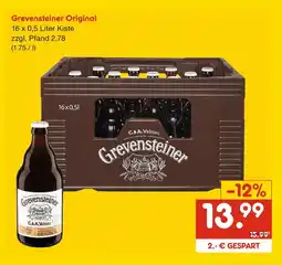 Netto Marken-Discount Grevensteiner original bier Angebot