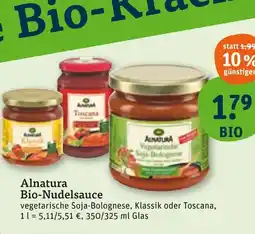 tegut Alnatura bio-nudelsauce vegetarische soja-bolognese Angebot