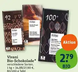 tegut Vivani bio-schokolade Angebot