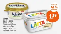 tegut Rama halbfettmargarine oder streichfett Angebot