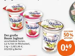 tegut Bauer der große bauer joghurt erdbeere Angebot
