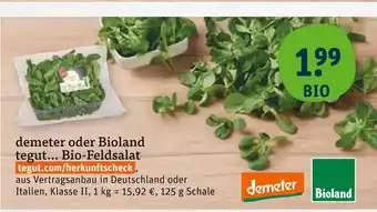 tegut Demeter bio-feldsalat Angebot