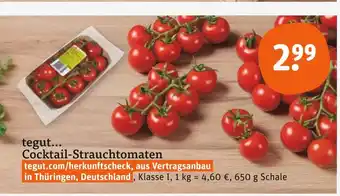 tegut Tegut cocktail-strauchtomaten Angebot