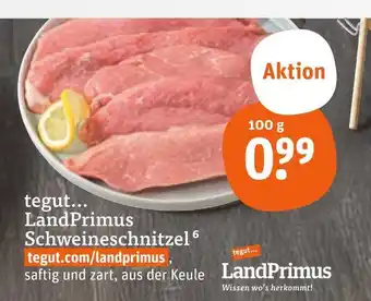 tegut Tegut... landprimus schweineschnitzel Angebot