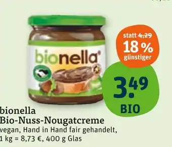 tegut Bionella bio-nuss-nougatcreme Angebot