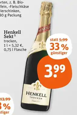 tegut Henkell sekt trocken Angebot