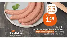 tegut Landprimus grobe bratwurst Angebot