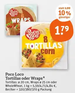 tegut Poco loco tortillas Angebot