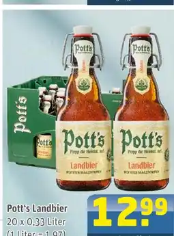 Getränke Arena Pott's landbier Angebot