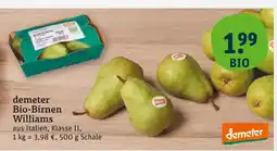 tegut Demeter bio-birnen williams Angebot