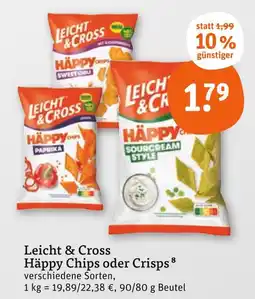 tegut Leicht & cross häppy chips paprika Angebot