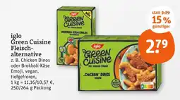 tegut Iglo green cuisine chicken dinos Angebot