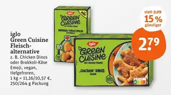 tegut Iglo green cuisine chicken dinos Angebot