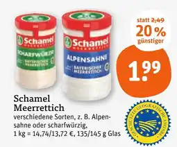 tegut Schamel meerrettich alpensahne Angebot