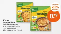 tegut Knorr suppenliebe buchstaben suppe Angebot