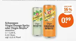 tegut Schweppes virgin orange spritz Angebot